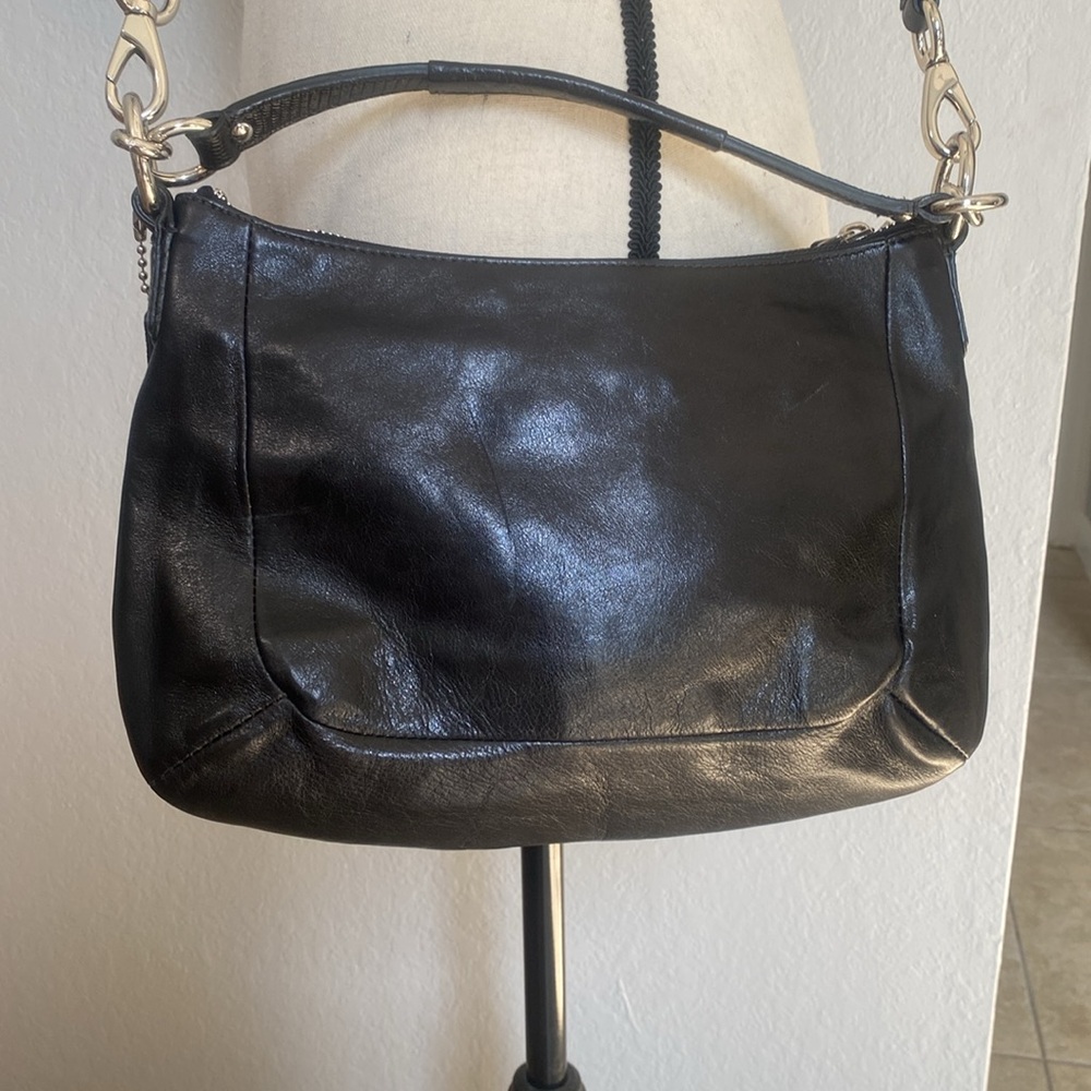 COACH Kristin Hobo Crossbody
Shoulder Bag Black Leather. - Picture 4 of 9